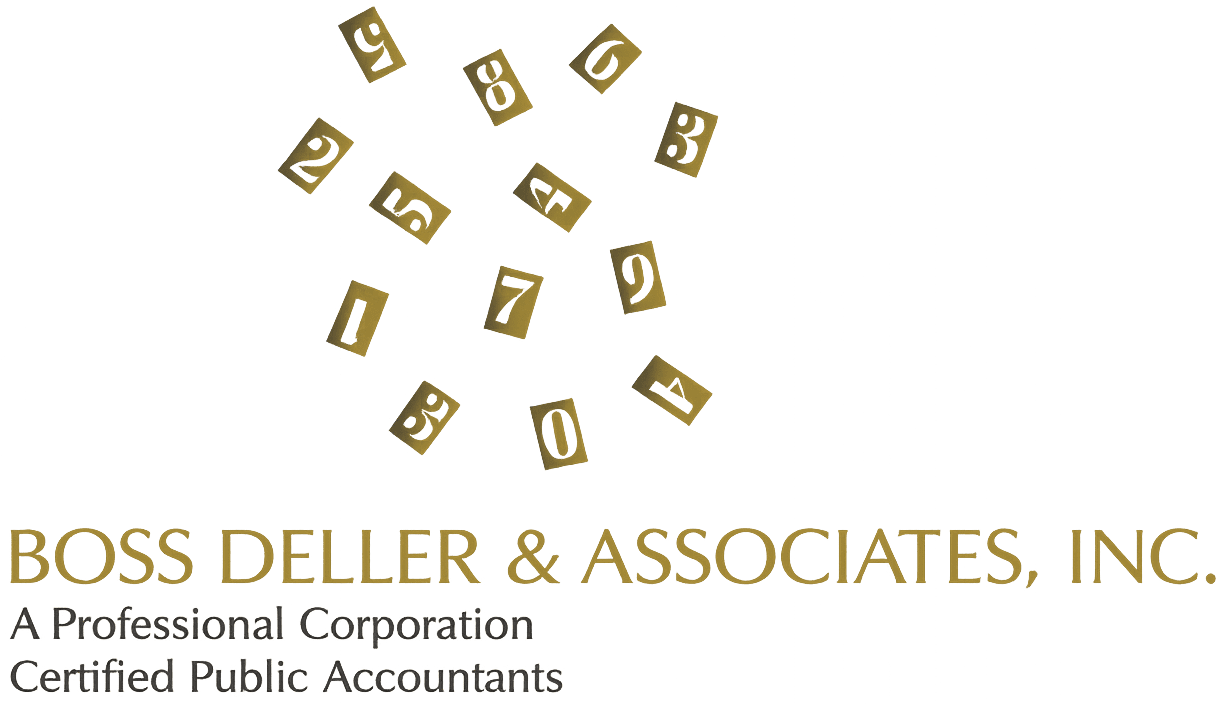 Boss Deller & Associates Logo Logo with the letters "ZA" in a square outline above the text "Z-Accountants" on a black background.